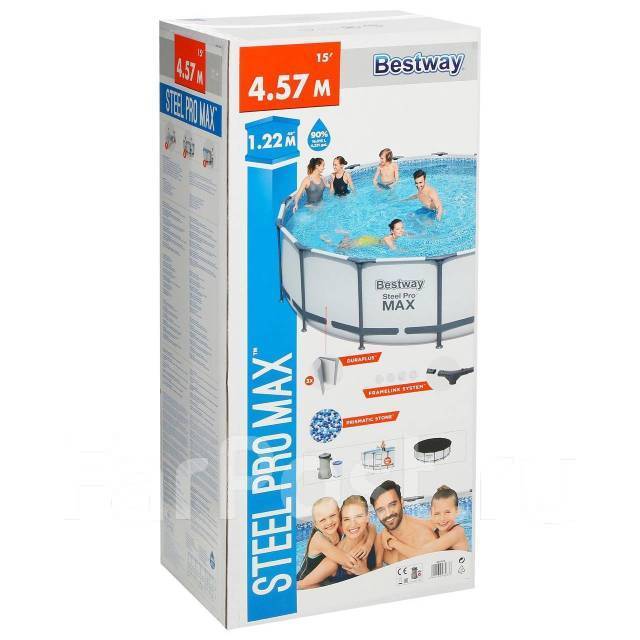 Каркасный бассейн Bestway 56438(457*122), новый, в наличии. Цена: 24 ...