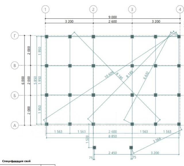 Каркасный дом на сваях схема Проект дома 6x9 каркасная технология, до 100 кв. м. 16,1 кв. м. 60,4 кв. м. 1 эт