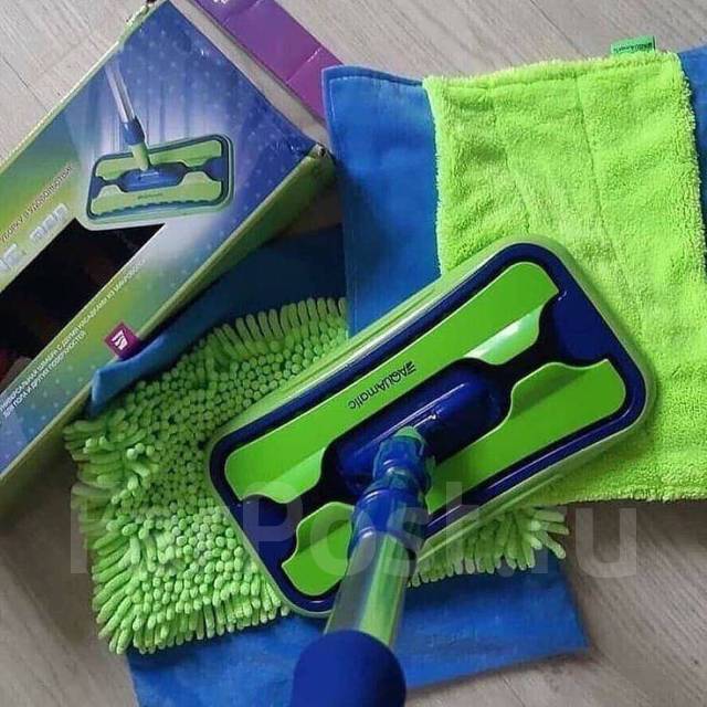 Универсальная швабра с двумя насадками AQUAmatic MOP для уборки дома ...
