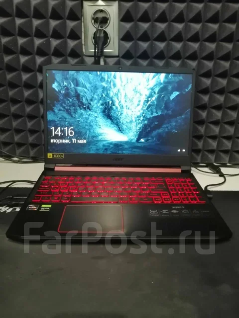 Acer Nitro 5. 15.6", ��� 8 ��, ���� 256���, WiFi: 1, Bluetooth: 1, ����������� �� 6��. ����