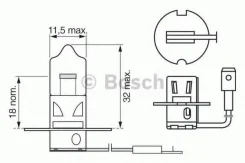 ����� H3 55W 12V PK22s 1987302031 1987302031 ����