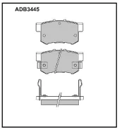 ��������� ������� ������ Honda Accord 1.8-2.3/2.0TD 90-99, Rover 600 1.8-2.3 93 ADB3445 ADB3445 ����