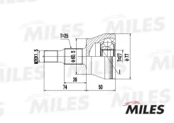 ���� �������� 25x27 MB W169/W245 1.5-2.0 04- GA20242 GA20242 ����