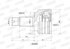  30x33 BMW X3 E83 2.5-3.0/3.0D 04 303001 303001 
