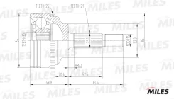 ���� �������� 21x30 Renault Kangoo/Clio 1.2/1.4i/1.9D 97 GA20387 GA20387 ����