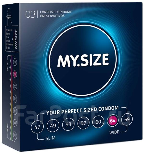 Презервативы MySize 64, новый, в наличии. Цена: 600₽ во Владивостоке