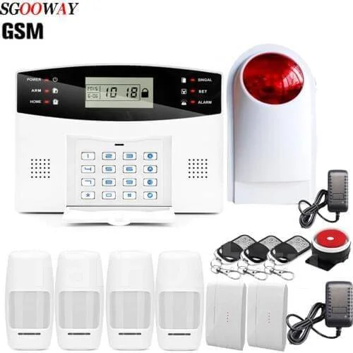 Сигнализация Longway GSM SIM с экраном Русский язык 2 Датчика ...