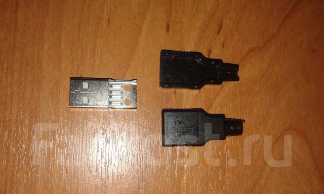 Разъём usb под пайку пластик, новый, в наличии. Цена: 60₽ во Владивостоке