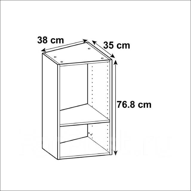 Как снять шкафы delinia Каркас напольный скошенный Delinia ID 38x76.8x56 см, б/у, в наличии. Цена: 1 500