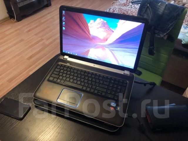 HP Pavilion dv7. 17.3", ��� 8 ��, ���� 1 400���, WiFi: 1, Bluetooth: 1, ����������� �� 3��. ����