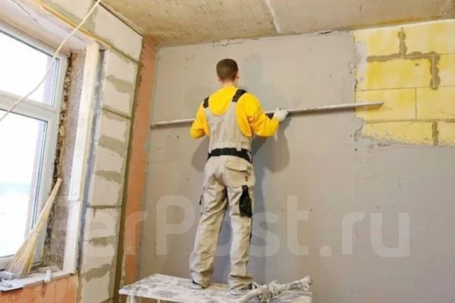 Штукатурные работы от400р, Механиз. штукатурка стен, выезд/смета-0руб ...