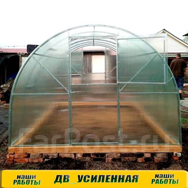 Теплица из поликарбоната усиленная, новый, в наличии. Цена: 41 650₽ в ...