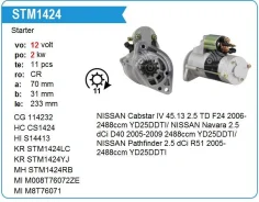 ������� Nissan YD25DDTI Navara 2.5, Pathfinder 2.5 KR 11T STM1424WD STM1424WD ����