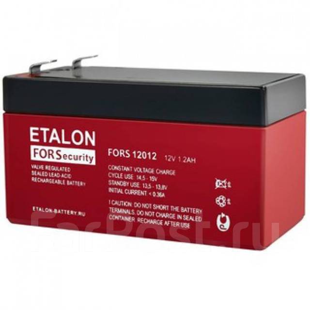 Аккумулятор Etalon FS 12012 12В 1,2А/ч (12V 1.2Ah), новый, в наличии ...