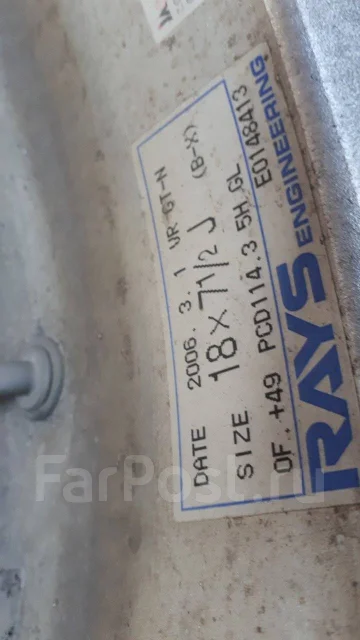 RAYS Volk Racing GT-N. 7.5x18", 5x114.3, ET49, �� 73���. ����