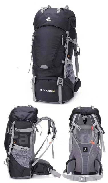 Рюкзак Туристический 60 л Free Knight Trekking 60 F черный, новый, в ...