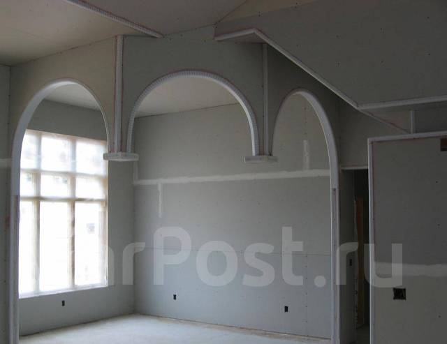 Работы с гипсокартоном - Отделочные работы во Владивостоке