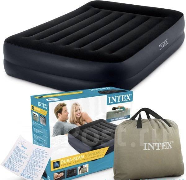 Надувной матрас со встроенным насосом Intex 152x203x42 См 64124, новый ...