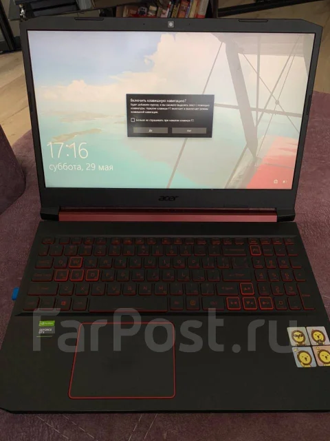 Acer Nitro 5 AN515-54. 15.6", 2,6����, ��� 16 ��, ���� 475���, WiFi: 1, Bluetooth: 1 ����