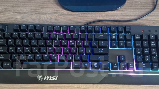 Игровая клавиатура msi GK30, б/у, в наличии. Цена: 2 500₽ во Владивостоке