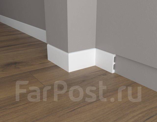 Плинтус напольный DD706 Decor-Dizayn из дюрополимера Грани 80*13мм 2м 1 ...