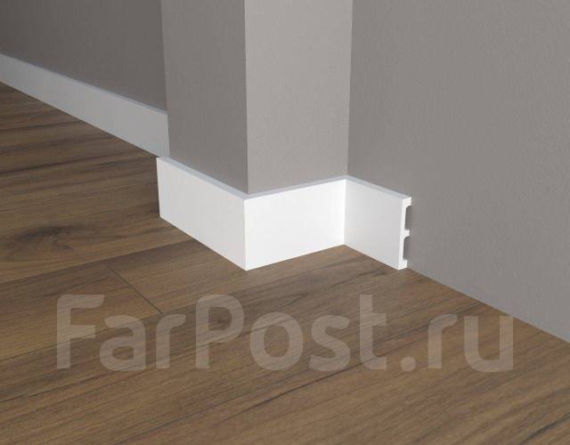 Плинтус напольный DD708 Decor-Dizayn из дюрополимера Грани 80*13мм 2м 1 ...