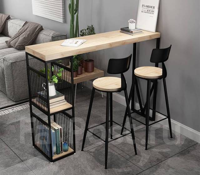 Барная стойка \"Элеганс\" из натурального дерева и метал. каркас, новый, под заказ. Цена: 27 900 ...