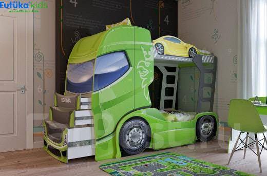 Продам двухъярусную кровать грузовик Скания - Мебель во Владивостоке