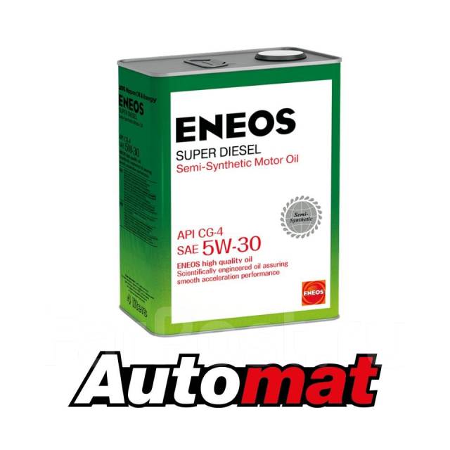 Моторное масло Eneos Super Diesel 5W-30 CG-4 SEMI-Synthetic, 4л ...