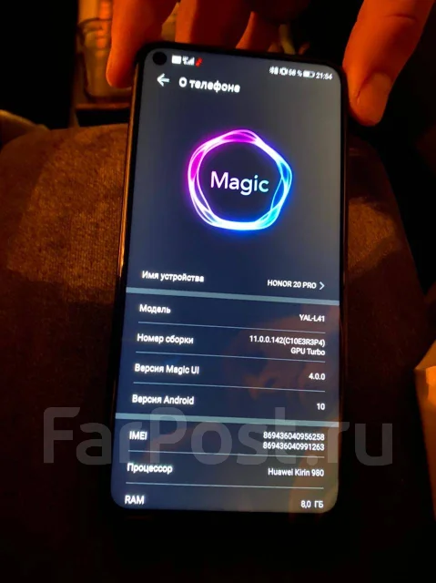 Honor 20 Pro. �/�, ����������, 3G, 4G LTE, Dual-SIM, NFC ����