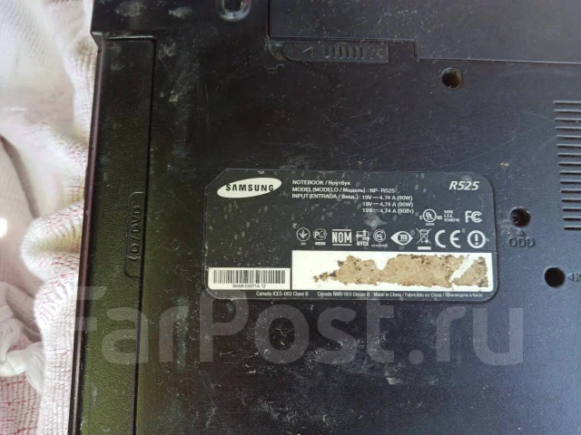 Samsung R525. 15.6", 2,2����, ��� 4 ��, WiFi: 1, Bluetooth: 1 ����