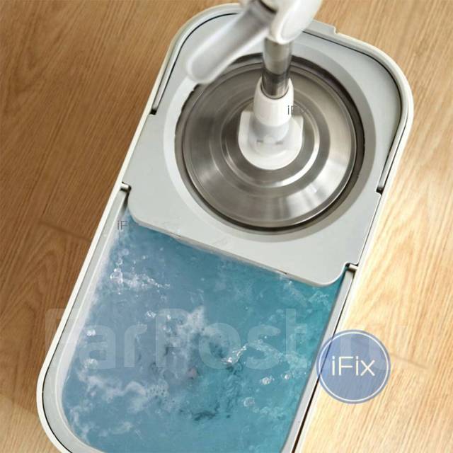 Швабра с центрифугой и ведром Xiaomi Mi Quange 360 QJ030401, новый, в ...
