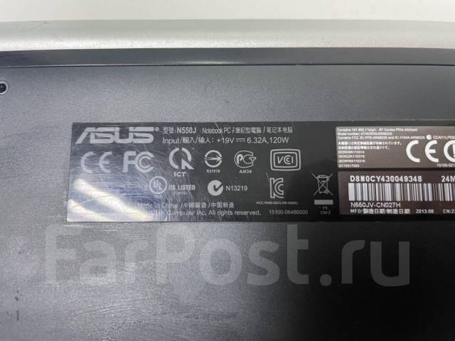 Asus n550j нет изображения