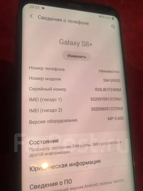 Samsung Galaxy S8+. �/�, ������, 4G LTE ����
