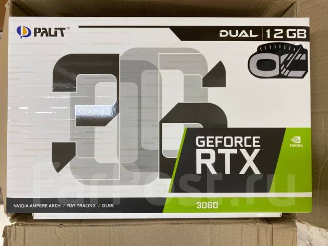 Видеокарта Palit Geforce RTX 3060 DUAL 12GB! РСТ! Гарантия, новый, в ...