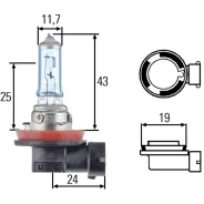 ��������� H11 12V 55W PGJ19-2 Performance+30 Hella 8GH008358151 8GH008358151 ����