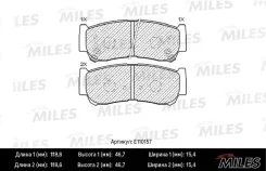 ������� ��������� ������ Hyundai Santa FE II 05-, H-1/Starex 01-, H-1 01- Miles E110157 E110157 ����