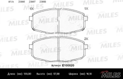 ������� ��������� �������� KIA Cerato II 09- Miles E100020 E100020 ����