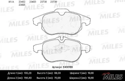 ������� ��������� OPEL Signum 03/Vectra C 1.6-3.0/Astra H �������� LowMetallic Miles E400169 E400169 ����