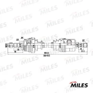 ������ � ����� �������� ����� OPEL Corsa C 00-, Combo C 01-, Tigra B 04- (����/����) Miles GC01085 GC01085 ����