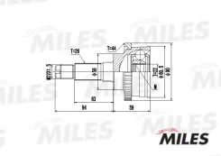 ���� Mazda 323 V/KIA Sephia 1.3-1.8 93-98 ��������+ABS Miles GA20215 GA20215 ����