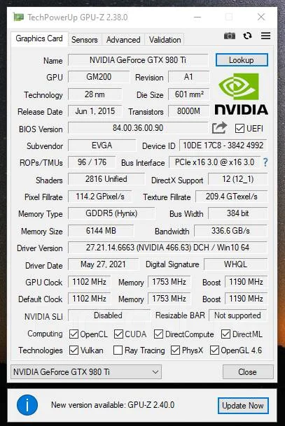 GeForce GTX 980 Ti ����