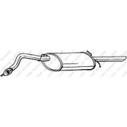 ��������� �������� Lanos (1997)/Lanos (2004) (�����) Bosal 278875 278875 ����