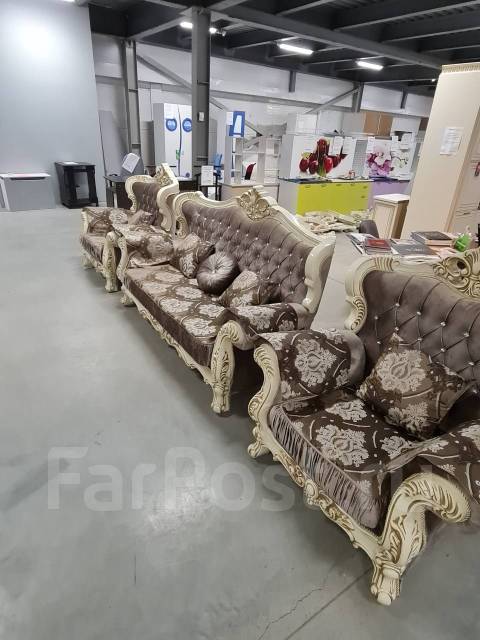 Комплект диван и 2 кресла "Эсмеральда" какао/беж, новый, под заказ ...