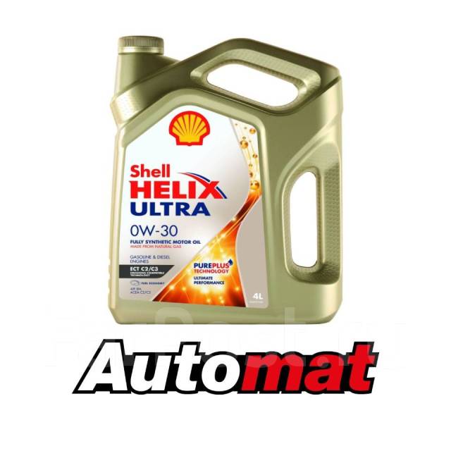 Моторное масло Shell Helix Ultra ECT С2/С3 SN 0W-30, 4л, синтетическое ...
