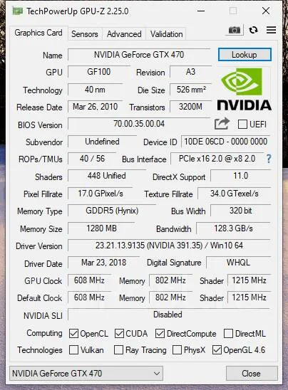 GeForce GTX 470 ����
