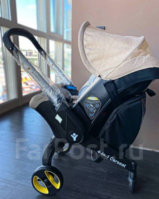 Автолюлька, коляска, автокресло, Foo foo 4в1 Foofoo 2021. Цвет бежевый ...