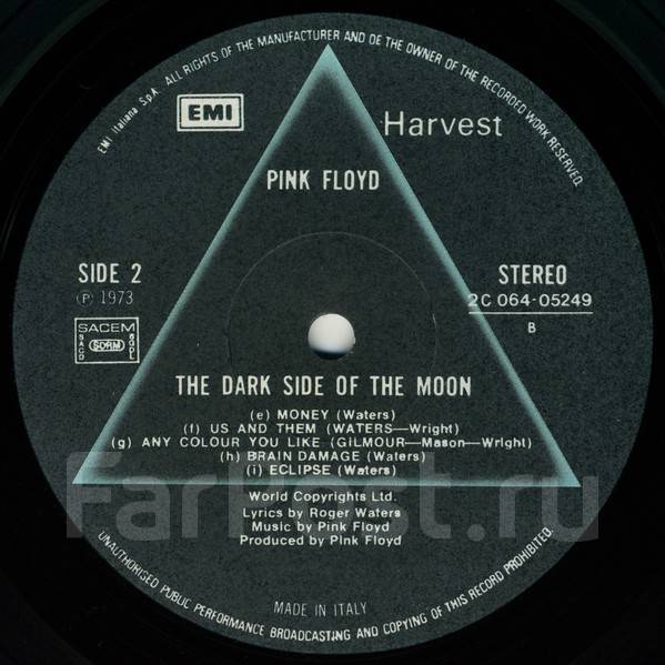 Pink Floyd Dark Side of the Moon 1973