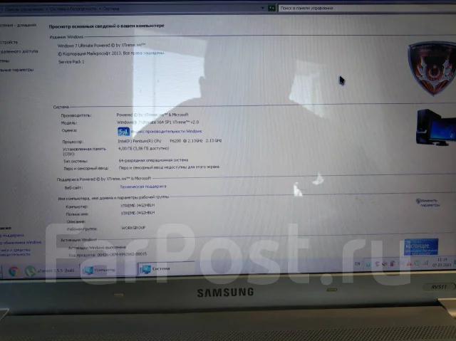 Samsung RV511. 15.6", 2,1����, ��� 4 ��, ���� 250���, WiFi: 1, Bluetooth: 1, ����������� �� 1��. ����