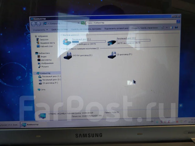 Samsung RV511. 15.6", 2,1����, ��� 4 ��, ���� 250���, WiFi: 1, Bluetooth: 1, ����������� �� 1��. ����